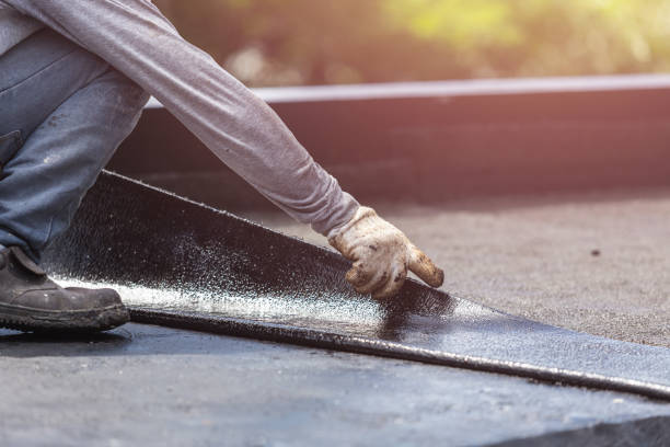 Professional Basement Waterproofing technician working in Reedsville, WI